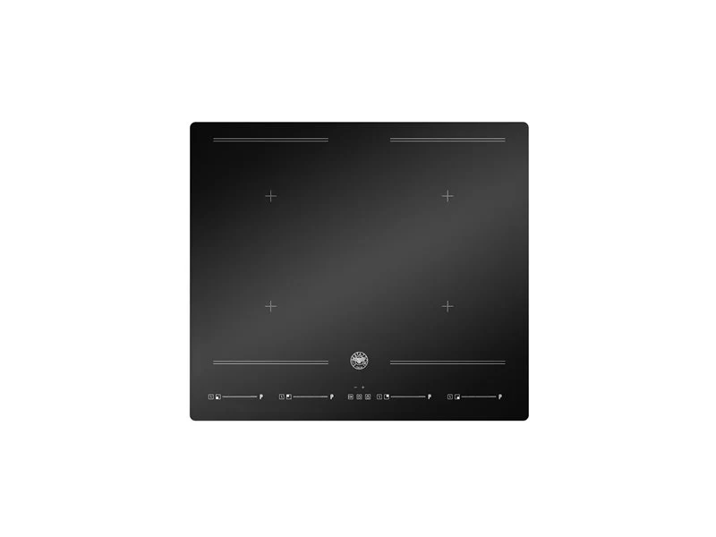 Ⓜ️🔵🔵🔵 BERTAZZONI P604I2M28NVS - Piano Cottura a Induzione, 60 cm, Nero, Serie Modern, 4 Zone, Funzione Multi-zone