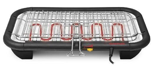 G3 Ferrari Barbecue Elettrico Galactic Grill G10027 2300W Nero Griglia 50x28cm
