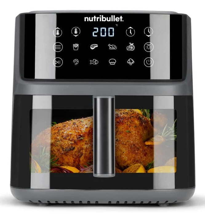 Nutribullet CrispLite Vision NBA0811DG Friggitrice ad Aria 8L 2000W Nero