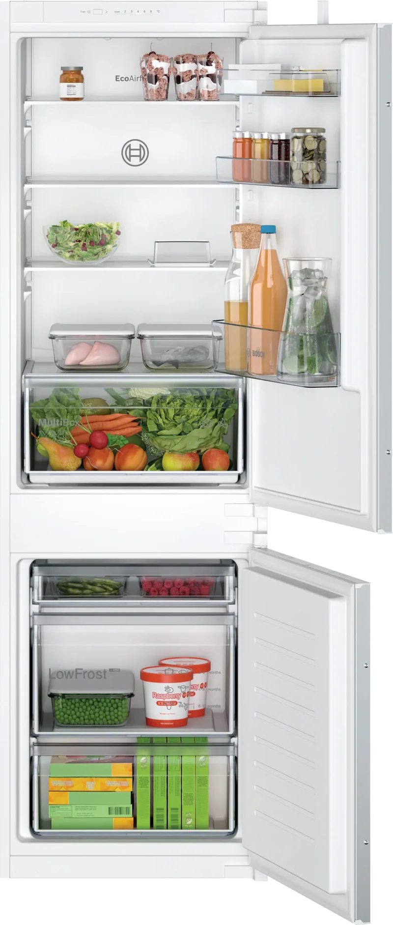Ⓜ️🔵🔵🔵 Bosch KIV865SE0 - Frigorifero combinato da incasso, No Frost, 183 litri, Nuova classe E