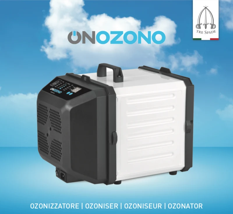 Ⓜ️🔵🔵🔵👌 Tre Spade ONOZONO - Ozonatore portatile (generatore di ozono) per santificazione ambienti, Ministero della Sanità protocollo n. 24482 del 31 luglio 1996 presidio per sterilizzazione ambienti