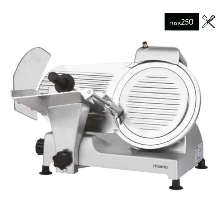 Ⓜ️🔵🔵🔵 H.Koenig MSX250 - [📦🚨Spedizione immediata!🚚💨] Affettatrice SEMIPROFESSIONALE, lama Made in Italy di 25 cm di diametro