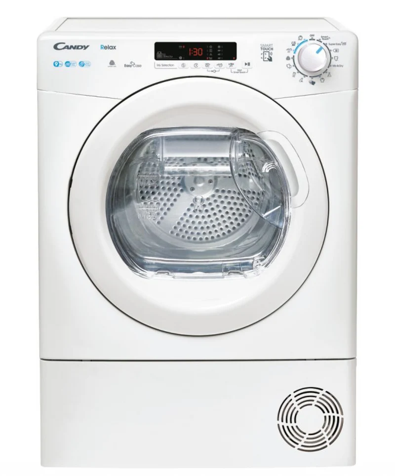 Ⓜ️🔵🔵🔵 Candy H9A2DE-S - Asciugatrice smart, 9 kg, pompa di calore, A++