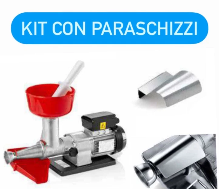 Ⓜ️🔵🔵🔵👌 Tre Spade kit SUGO MO/MO + paraschizzi F14000/E/P+F14034 - Spremipomodoro elettrico COMPLETO DI CARTER PARASCHIZZI, prodotto in Italia
