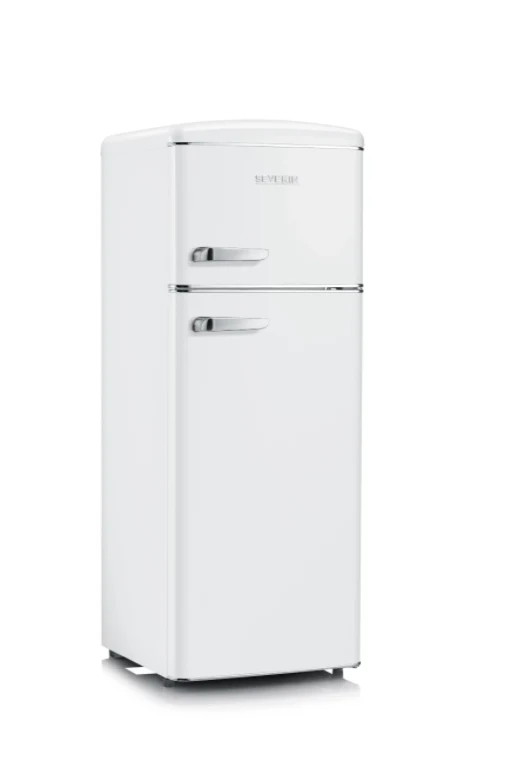 Ⓜ️🔵🔵🔵 SEVERIN RKG 8935 - Frigo-congelatore a doppia porta in stile retrò, BIANCO, classe E