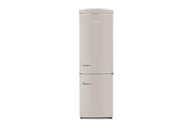 Ⓜ️🔵🔵🔵 SEVERIN RKG 8999 - Frigorifero Retrò combinato, total No-Frost, multi-airflow, CREMA, CERNIERE A DESTRA, Nuova classe E