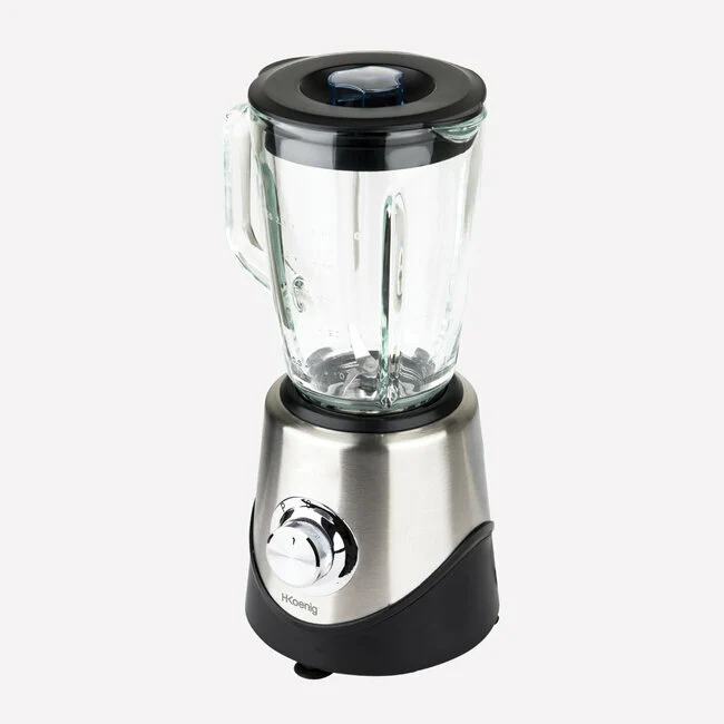 Ⓜ️🔵🔵🔵 H.Koenig MX15 - Frullatore 3 in 1, CARAFFA IN VETRO, 3 in 1 per frullatore, tritaghiaccio, mixer
