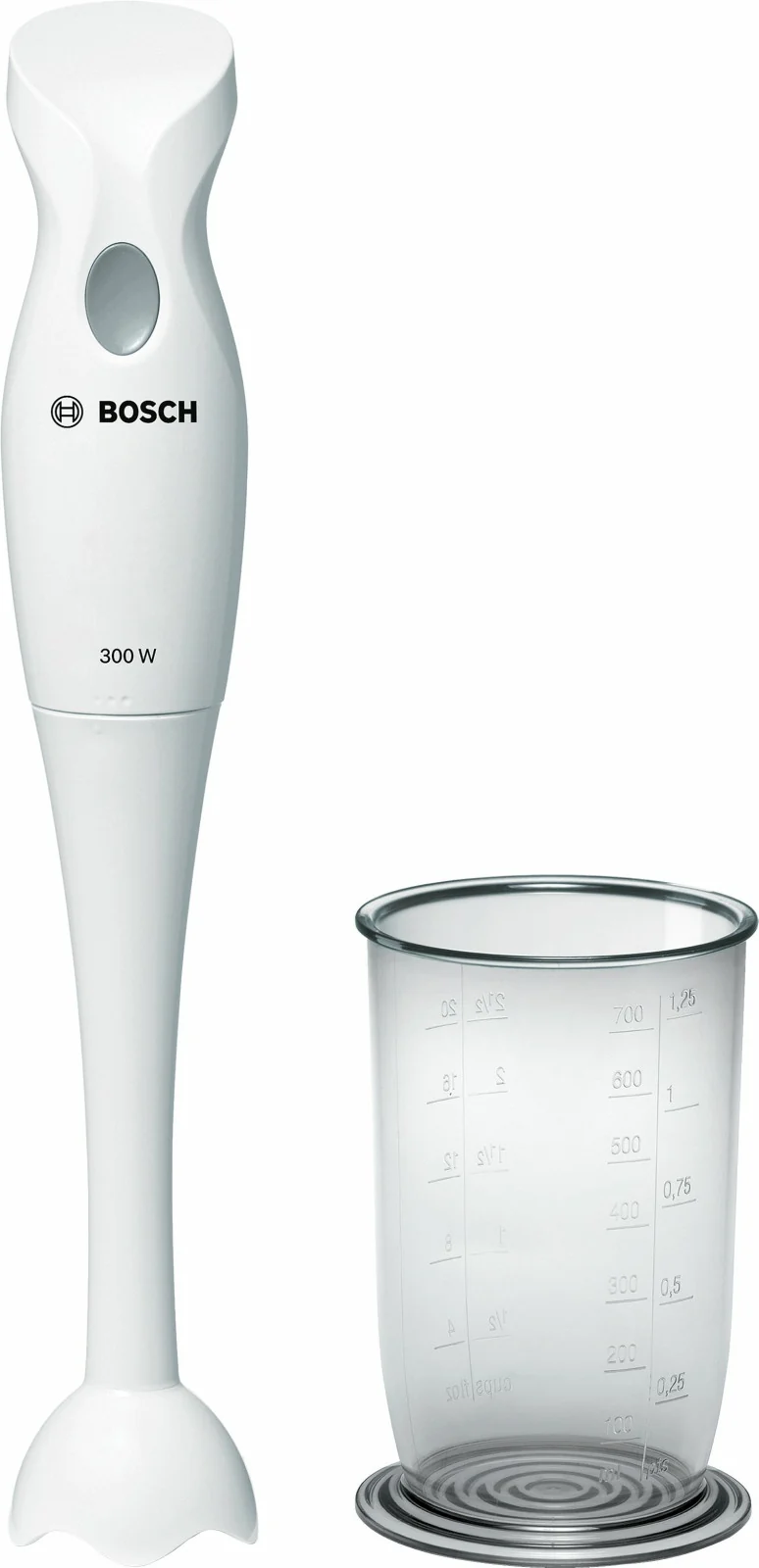 Bosch Frullatore a Immersione MSM6B150 300W Bianco con Piede in Plastica