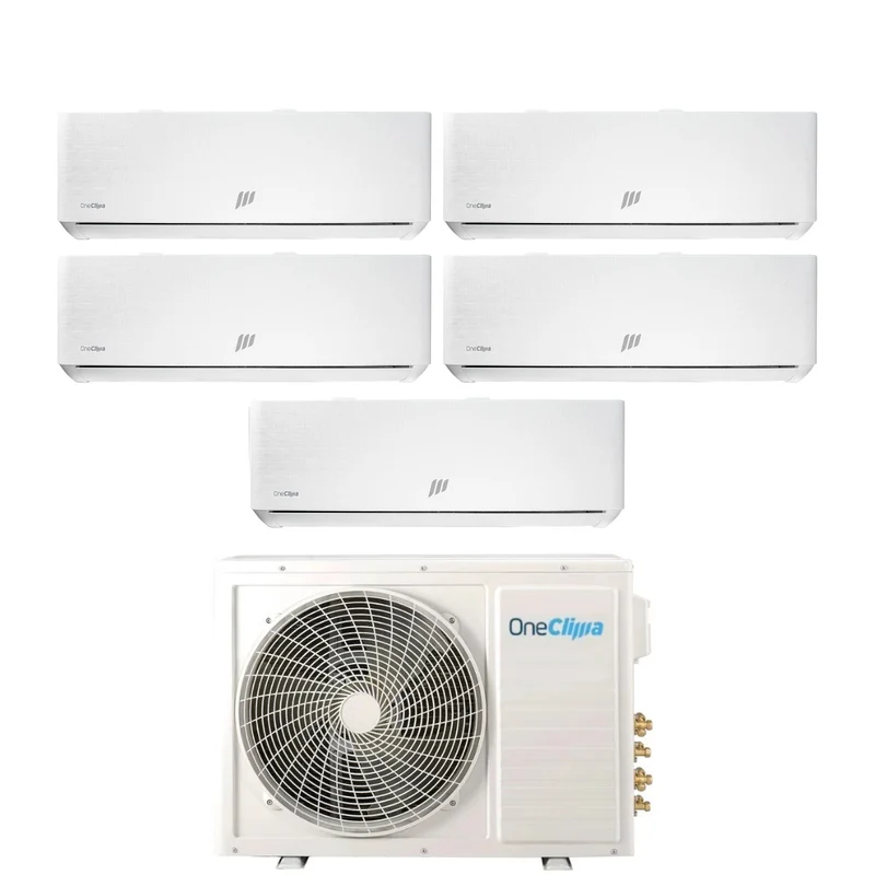 Condizionatore Penta Split OneClima Ultra 9+12+12+12+12 con MLT42x5/Y24 R-32 Wi-Fi Integrato Pannello Telato