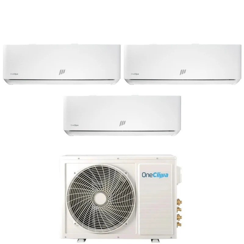 Condizionatore Trial Split OneClima Ultra 9+9+12 con MLT27x3/Y24 R-32 Wi-Fi Integrato Pannello Telato