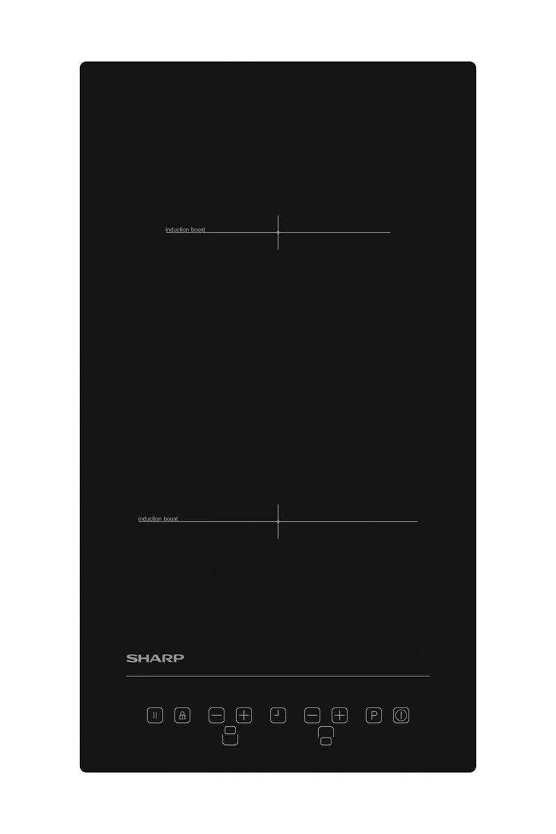 Sharp KH-3I25NT0K-EU Built-In 30cm Induction Hob, Toggle Touch Control-cpoy