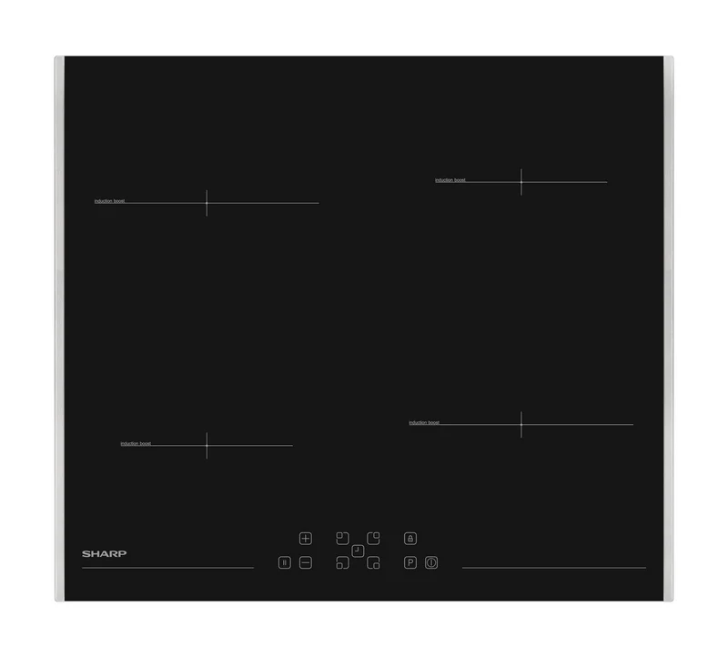 Sharp KH-6I37FT0K-EU Built-In 60cm Induction Hob, Toggle Touch Control