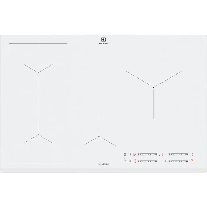 Electrolux EIL83443BW Piano Cottura Induzione 78cm 4 Fornelli Bianco da Incasso