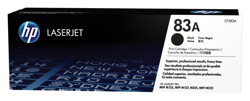 HP Toner Originale Nero CF283A (83A) per LaserJet Pro M127 M201 - 1500 pagine