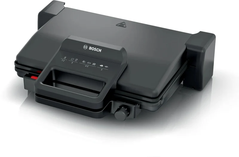 Bosch TCG3323 Bistecchiera Elettrica Nero 2000W Piastre Rimovibili 310x220mm