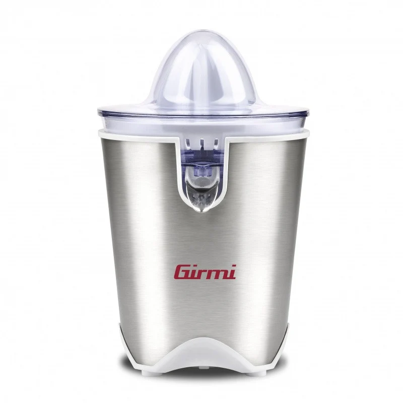 Girmi SR54 Spremiagrumi Elettrico 60W in Acciaio Inox con 2 Coni e Filtro Polpa