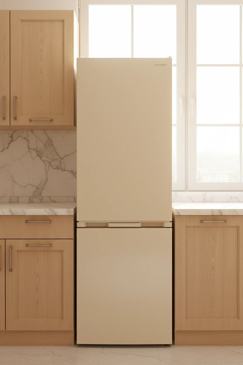 Frigorifero Sharp Combinato Total No Frost Beige