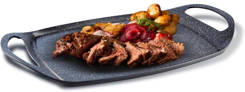 Pensofal Piastra Grill BioStone® Antiaderente Effetto Pietra in Alluminio 47x29 cm - Induzione