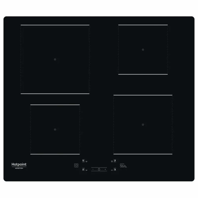 Hotpoint Piano Cottura Induzione 4 Zone 59cm Nero Vetro-ceramica da Incasso