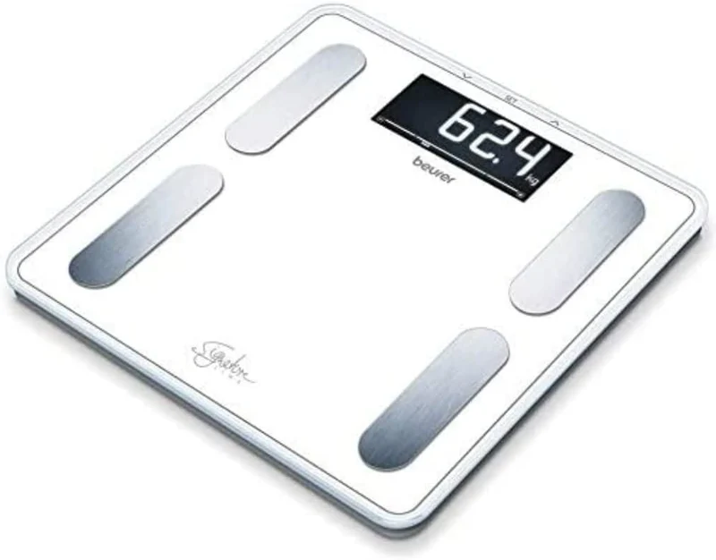 Beurer BF 400 Bilancia Diagnostica Elettronica Bianca 200kg Vetro 31x31cm 10 Utenti