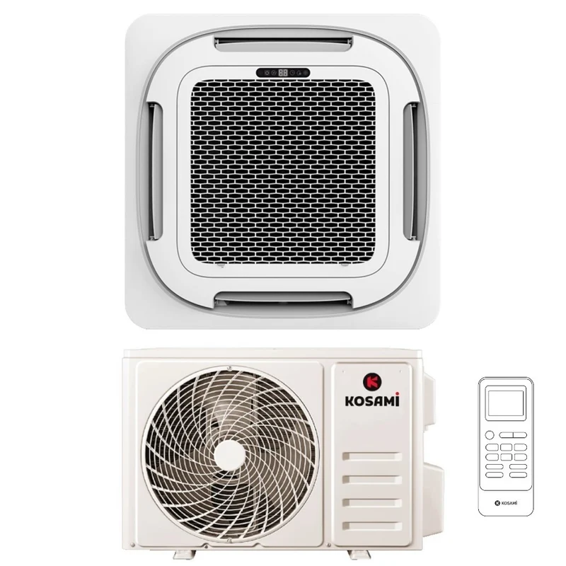 Condizionatore a Cassetta Kosami 60000 Btu Trifase R-32 Wi-Fi Integrato con Griglia e Telecomando