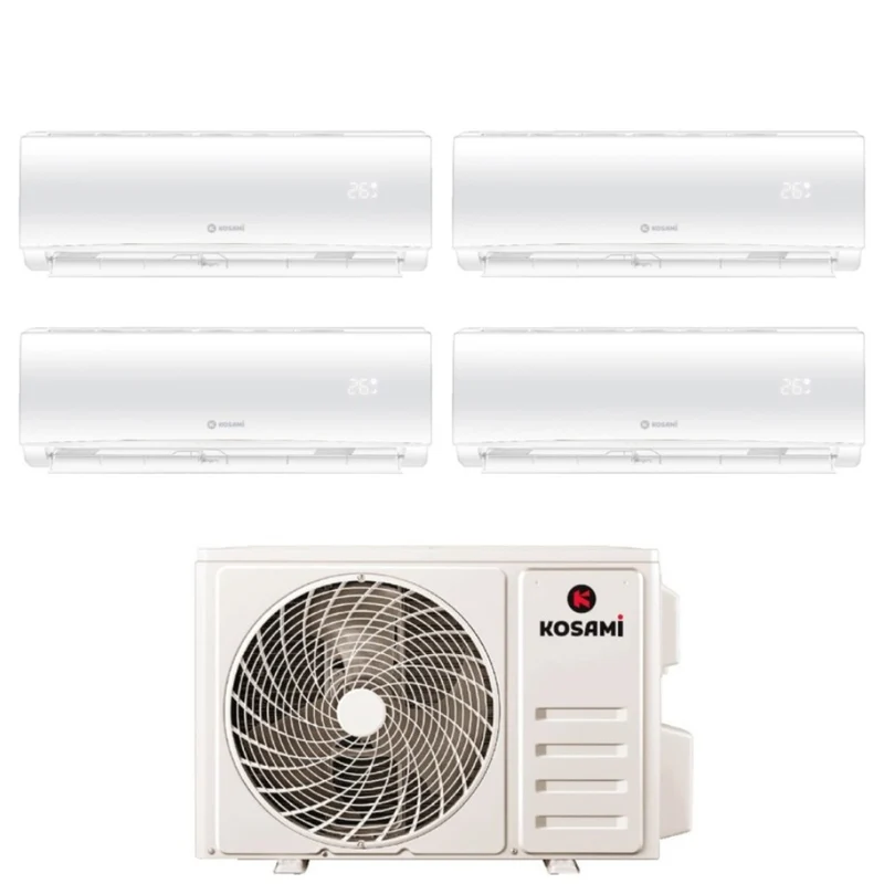 Condizionatore Quadri Split Kosami Paros White 9+9+12+12 con 32-4 R-32 Wi-Fi Integrato