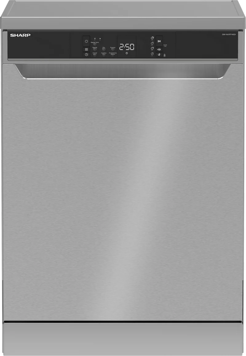 SHARP QW-NA1FF45DI Freestanding 60cm Dishwasher 16PS 45 db D Class with Multifunctional rack