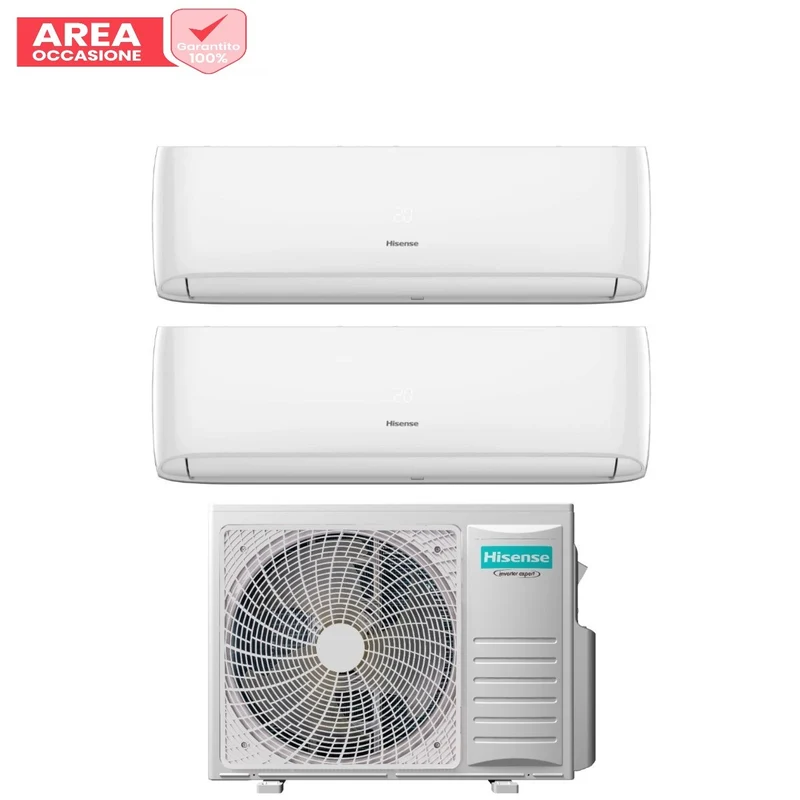 AREA OCCASIONE 5042 Condizionatore Dual Split Hisense Hi-Comfort 12+12 con 3AMW72U4RJC R-32 Wi-Fi Integrato