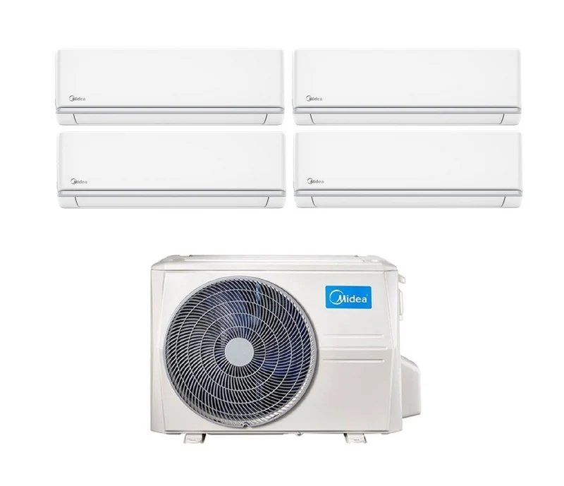 Condizionatore Quadri Split Midea Elegance 9+9+12+12 con M4O-36FN8-Q R-32 Wi-Fi Optional