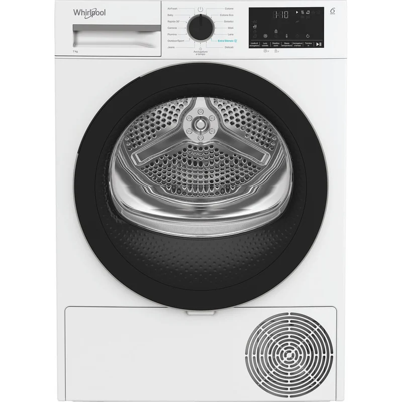 Whirlpool C WD R47M WBS IT Asciugatrice Pompa di Calore 7kg Bianca Classe C
