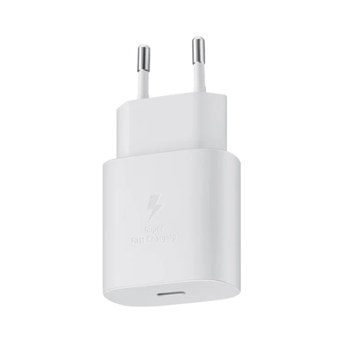 Caricabatterie domestico Samsung TA800NW 25W 1x Type-C - Bianco (confezione da 1)