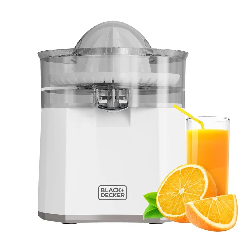 Black+Decker Spremiagrumi BXCJ40E Bianco e Grigio Versamento Continuo Antigoccia 40W