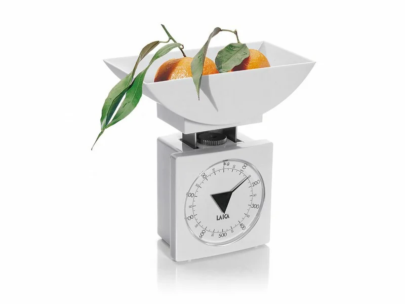 Laica K711 Bilancia da Cucina Meccanica 1kg Precisione 5g Bianco Analogica