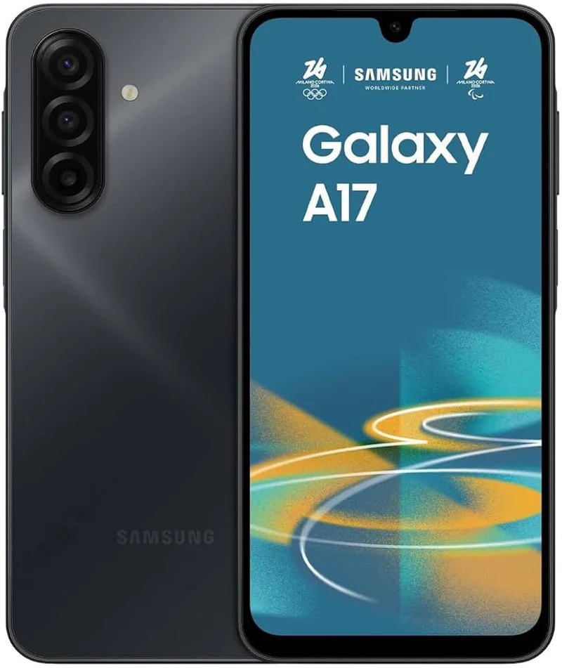 Samsung Galaxy A17 Smartphone 6,7" Super AMOLED 4GB RAM 128GB 4G LTE Dual SIM Tripla Fotocamera 50MP Batteria 5000mAh Nero