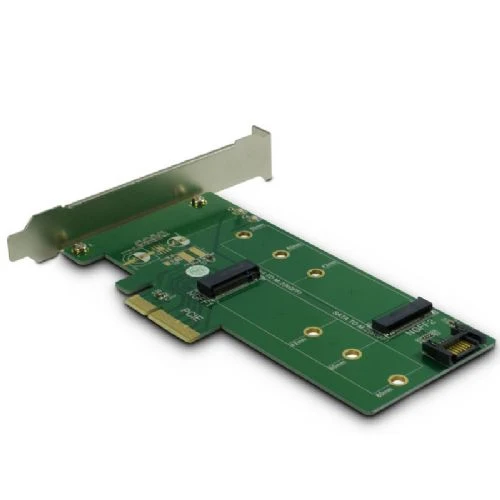 INTER-TECH KT015 Adattatore per SSD M.2 PCIe e M.2 S-ATA NVMe 32 Gbit/s