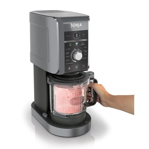 Gelatiera Ninja CREAMi Deluxe NC502EU (Nero/Argento, 2100 ml di gelato, 800 W)