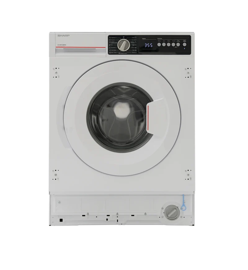 SHARP ES-NIB714BWNA-EE Integrated Washing Machine 7 kg 1400 RPM A Class with Steam Technology