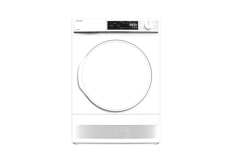 SHARP KD-NCA8S7PW91-DE Freestanding Tumble Dryer 8 kg B Class with Condenser Technology