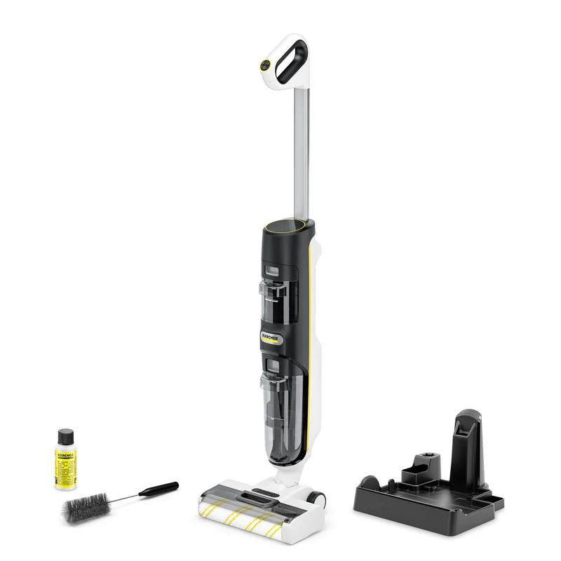 Kärcher FCV 4 Xtra!Clean Lavapavimenti Aspirapolvere 3 in 1 Nero Bianco a Batteria