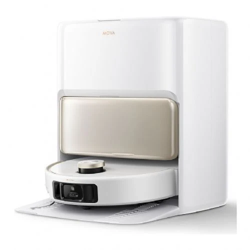 Robot aspirapolvere Dreame Mova V50 Ultra Complete, 24000 Pa, pulizia a secco e a umido, svuotamento automatico, filtro HEPA, bianco
