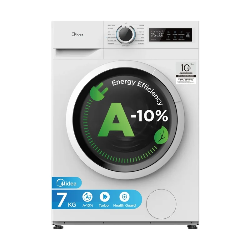 Lavatrice Midea 7 Kg A-10% Mf110w70ba10/W