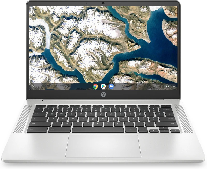 HP Chromebook 14" Intel Celeron 4GB RAM 64GB eMMC Argento - Laptop ChromeOS