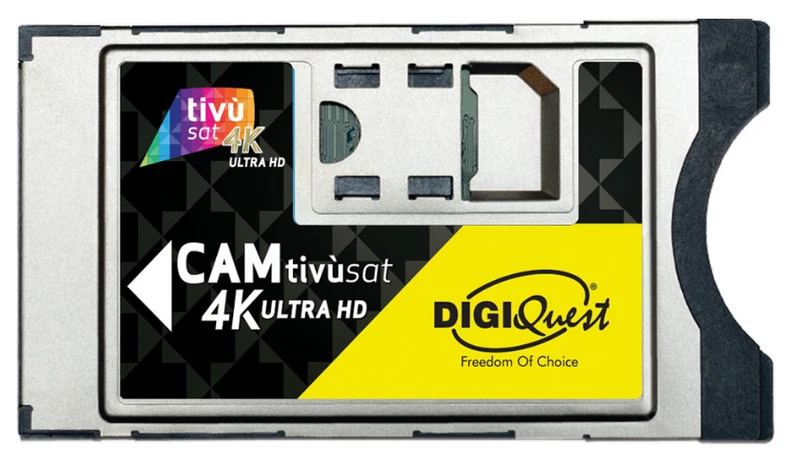 Digiquest Cam Tivùsat 4K Ultra HD Smartcard Decoder Satellitare Senza Abbonamento