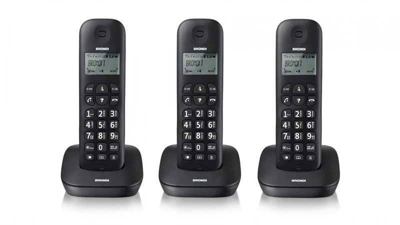Brondi Gala Trio Telefono DECT Nero