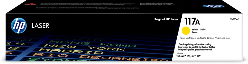 HP Toner Originale 117A W2072A Giallo per HP Laser 150/178/179 - 700 Pagine
