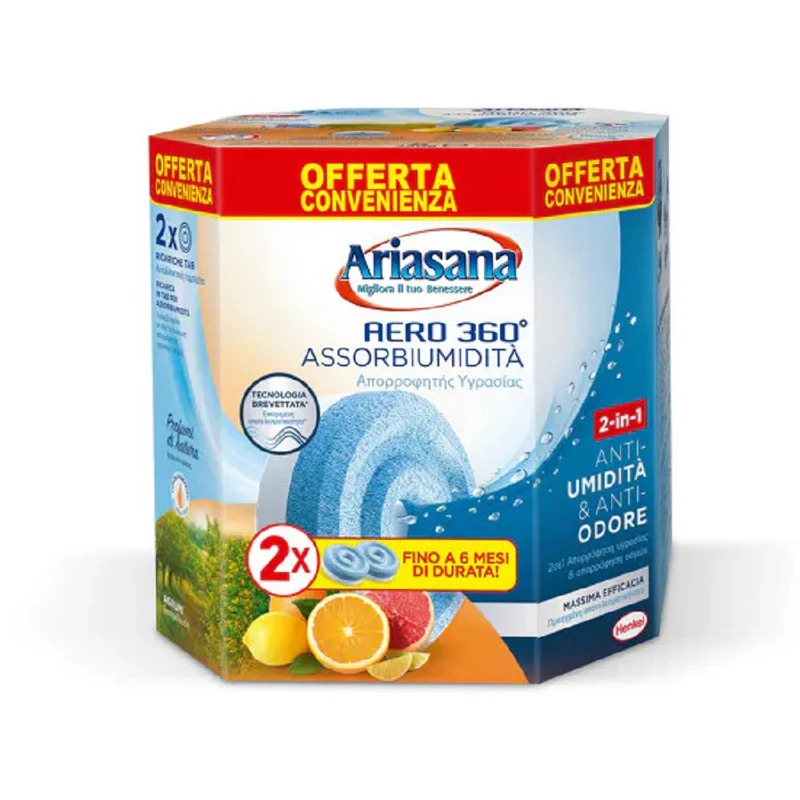 Ariasana Aero 360 Tab Agrumi 2x450gr