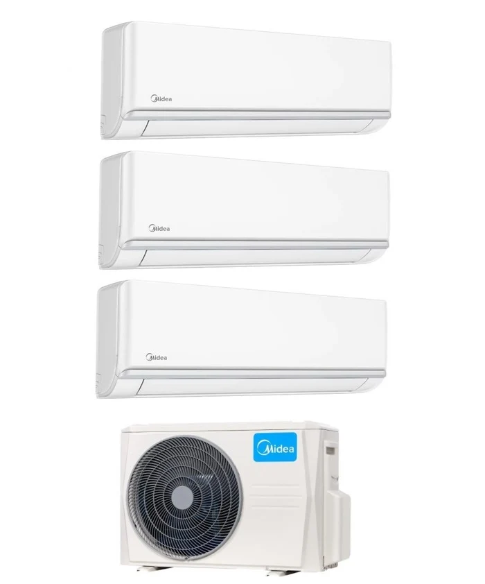 Condizionatore Trial Split Midea Elegance 9+9+9 con M3OA-27HFN8-Q R-32 Wi-Fi Optional