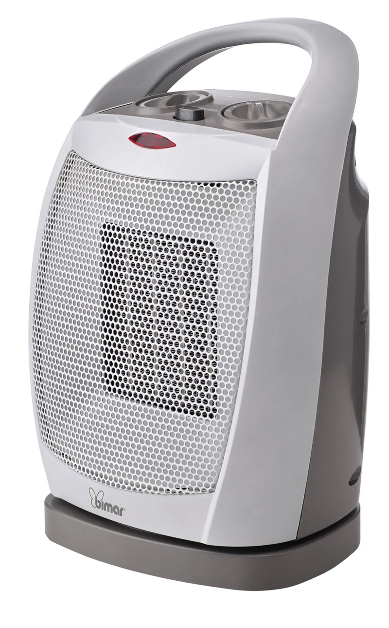 Bimar HP104 Termoventilatore Ceramico 2000W Oscillante 180° per Interni Grigio