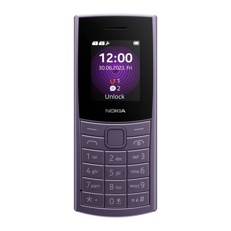 Nokia 110 4G Dual SIM Cellulare Viola 2024 - Schermo 1.8" Batteria 1020 mAh