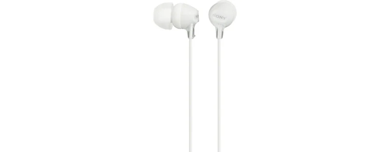 Cuffie In-Ear Sony MDR-EX15LP Bianco Cablate con Driver Neodimio
